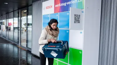 À Berne, Bosch teste la location d'outils en libre-service